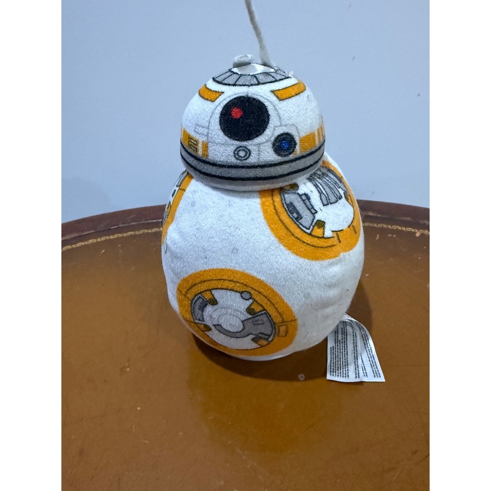 Star Wars BB-8 Bump N Go Plush Kids OS White Orange Excellent Motorized Toy